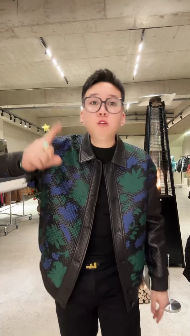 56码（175-190斤）羊皮真皮拼接夹克