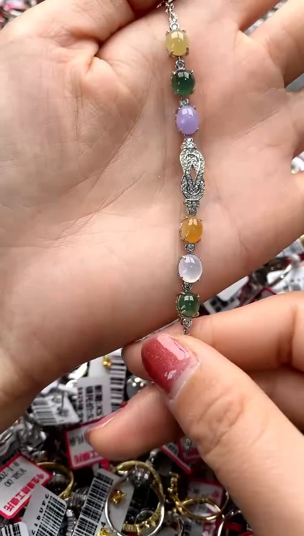 【闪购商品】翡翠戒指银S925镶嵌555555   2