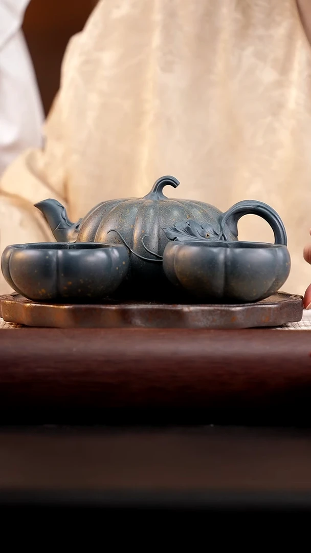 茶杯紫砂蒋蓉绿贝贝南瓜套组