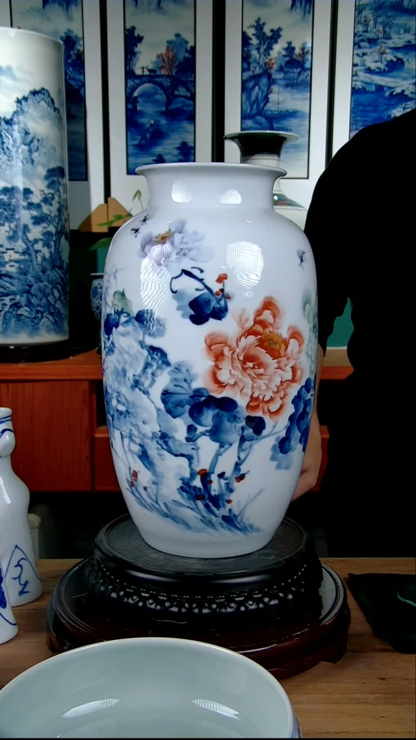 摆件陶景德镇手绘陶瓷8888