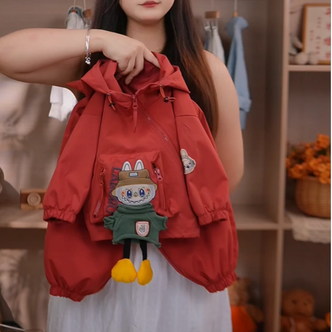 【念宝家】【拉布布】套装中小童2025年秋季新款外套可爱帅男孩冲锋衣