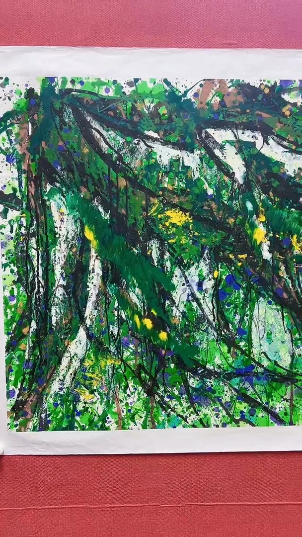 【闪购商品】绘画赵燮绘画8平尺金袍藤萝