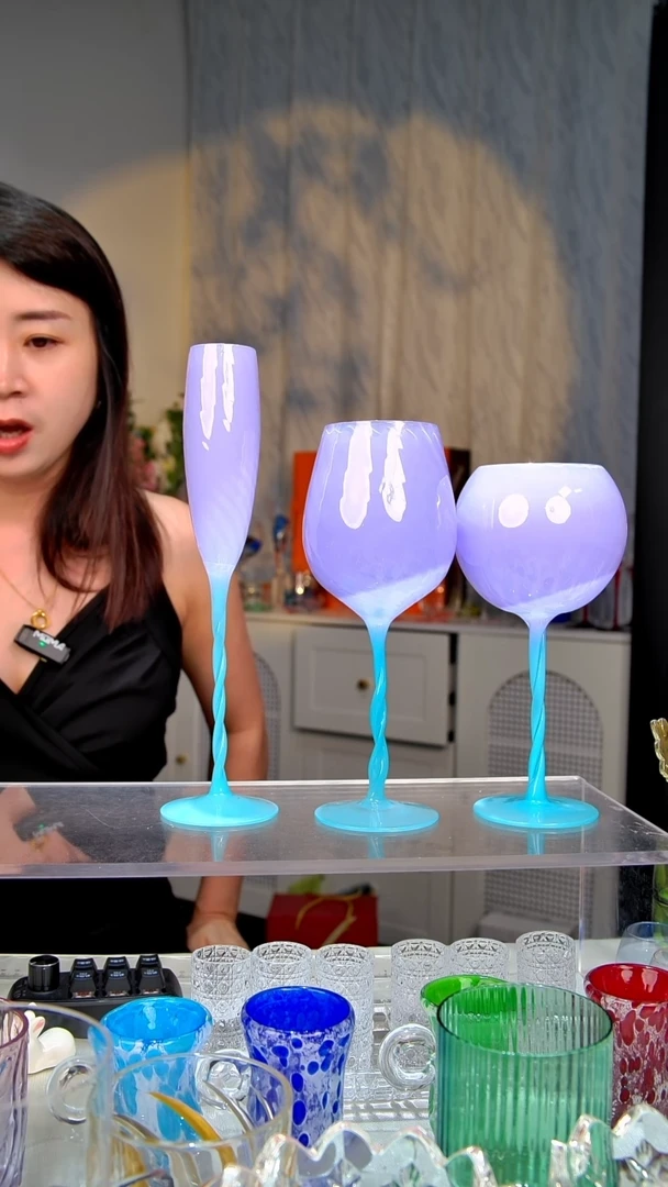1只香槟杯 红酒杯苹果杯紫罗兰11111