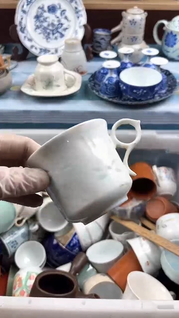 瓷片英歌瓷器满19.9包邮