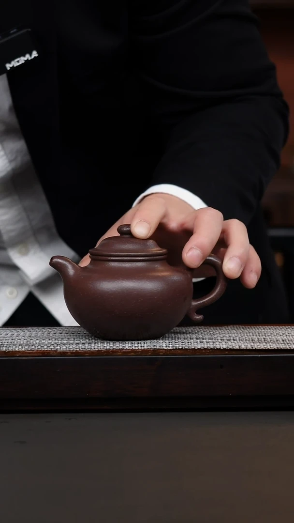 茶壶紫砂桃花泥莲子