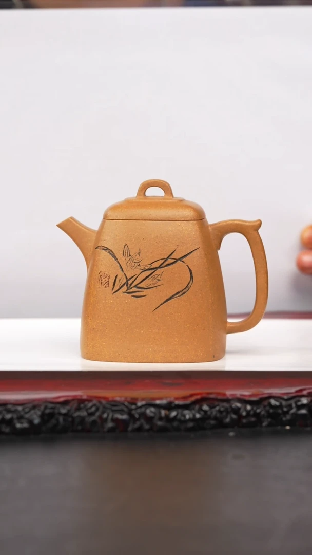茶壶紫砂E****H92 四方秦权,TMG,段泥