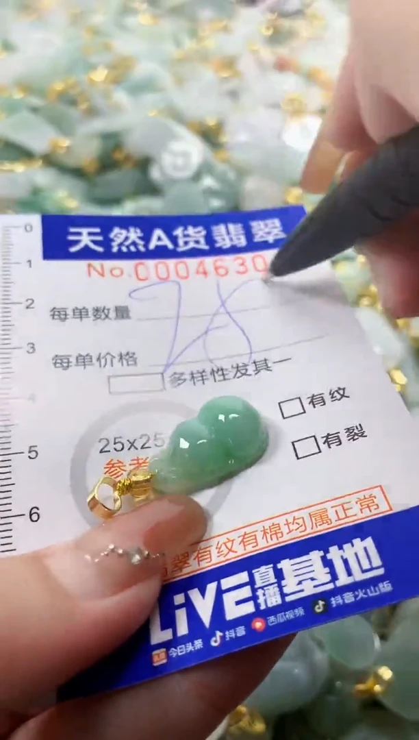 颈饰未镶嵌翡翠天然A货翡翠