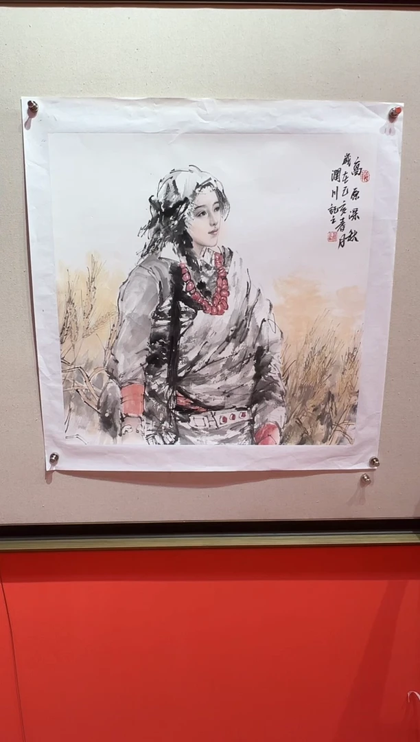 【闪购商品】绘画贺润川-4平尺-国画作品 红