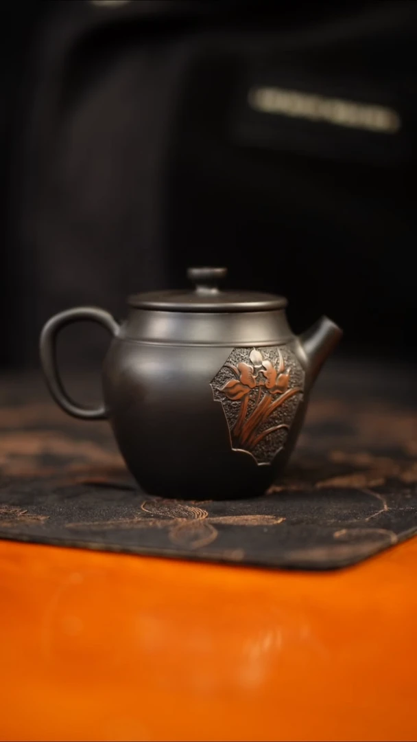 【陶点茶YUN】建水紫陶 170cc 球孔 02