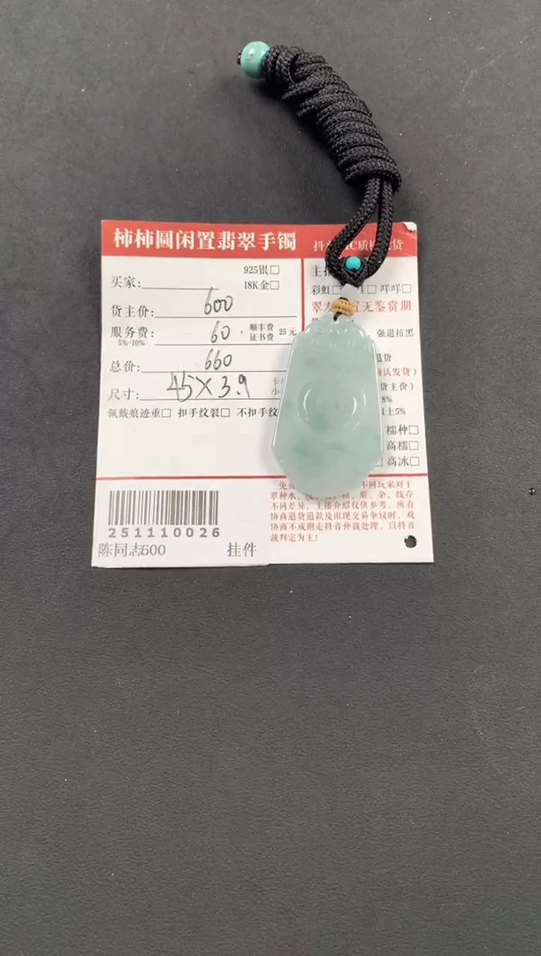 颈饰未镶嵌翡翠251110026