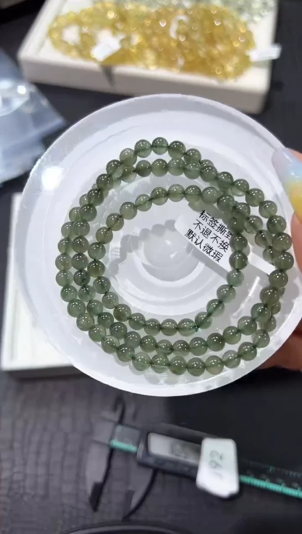 水晶手链未镶嵌25b多样性发其一【1条】默认微瑕5mm