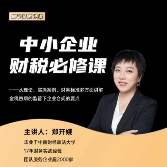 郑老师财税必修课程