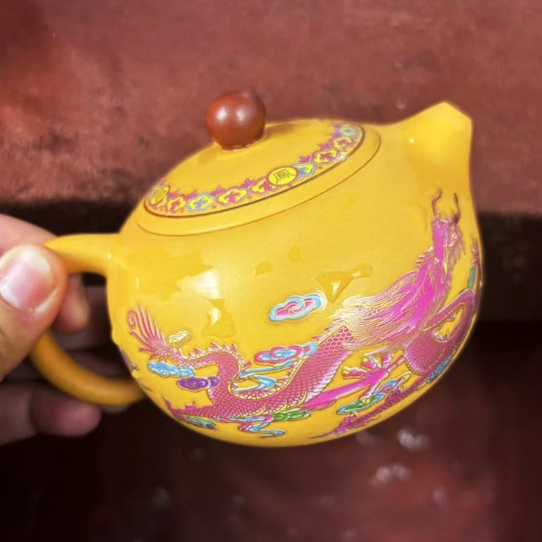 黄金段变色壶凤鸣壶