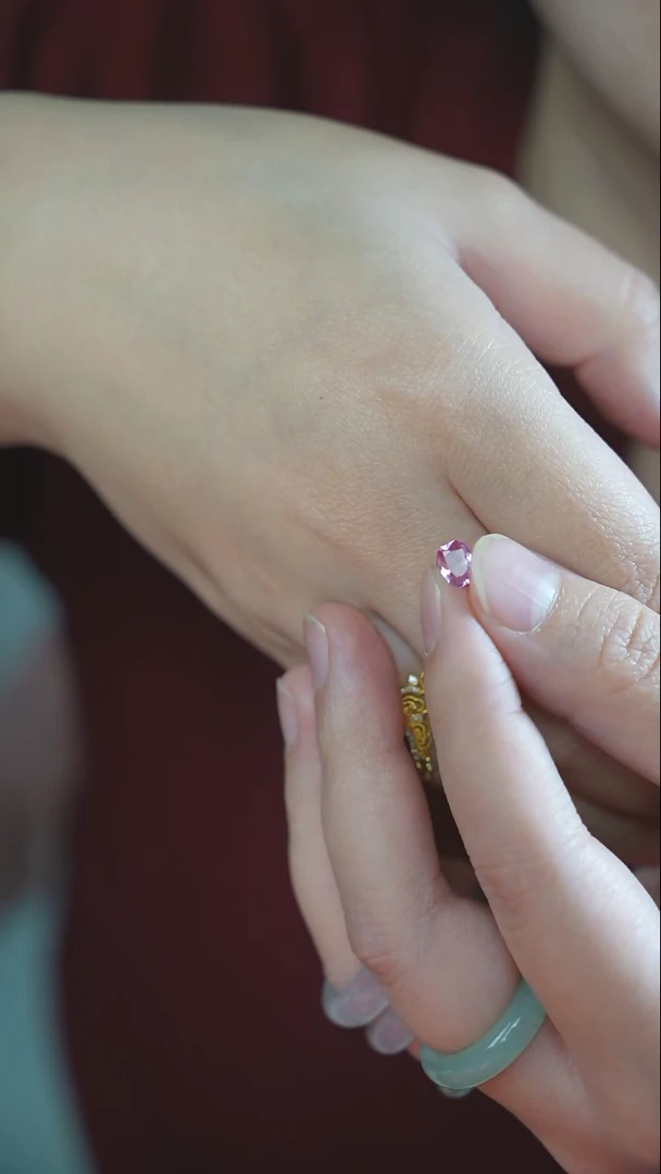 【闪购商品】蓝宝石裸石未镶嵌AA/0.97ct无烧粉色蓝宝石