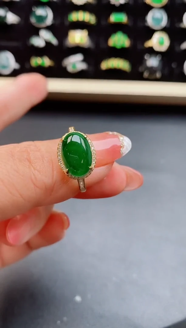 【闪购商品】翡翠戒指银S925镶嵌1212