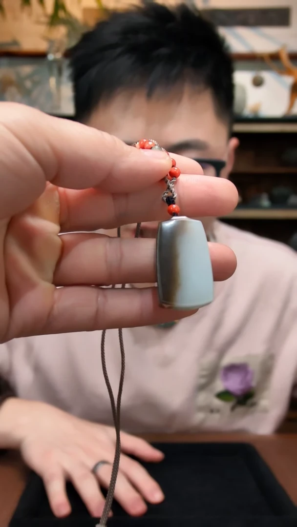 未镶嵌吊坠定制和田玉糖白无事牌吊坠QC（竞）