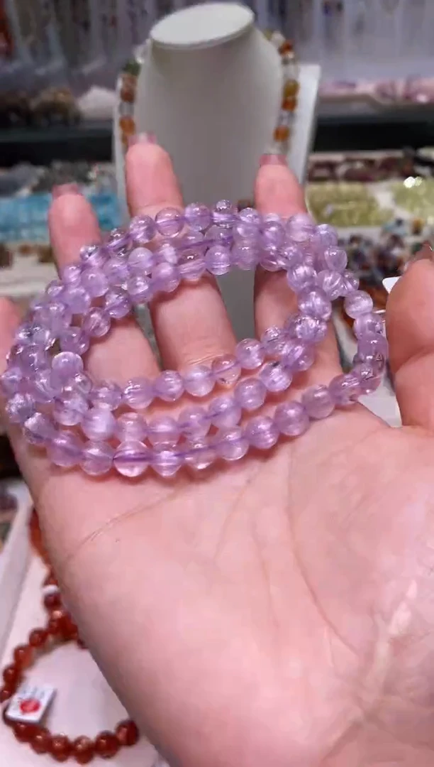 未镶嵌锂辉石手串多样性发其一7+