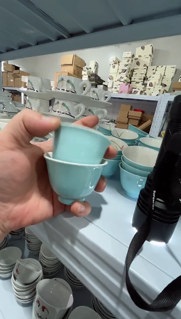 瓷片日用陶瓷（简装）茶杯2个