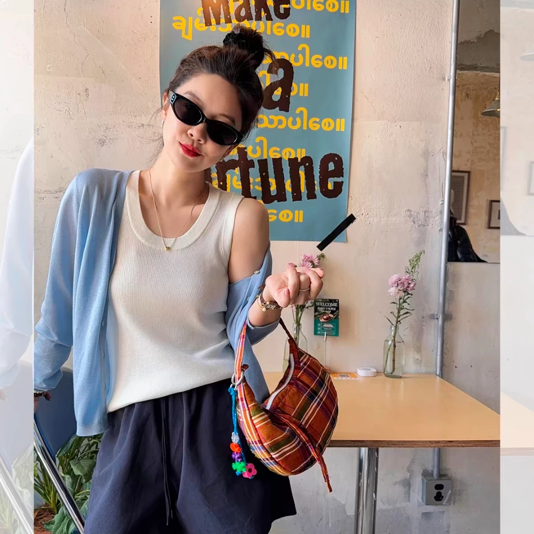 福利---选择对应编码--叠穿U领背心女内搭显瘦柔软亲肤遮副乳吊带