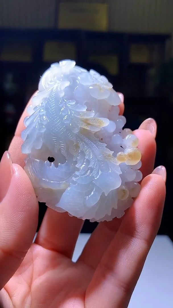 【闪购商品】定制翡翠未镶嵌1031hm-毛货挂件41