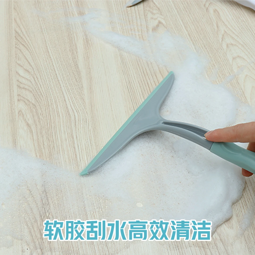 家用擦玻璃刮水器卫生间刮刀浴室刮刷地板刮玻璃双面软胶清洁刷子