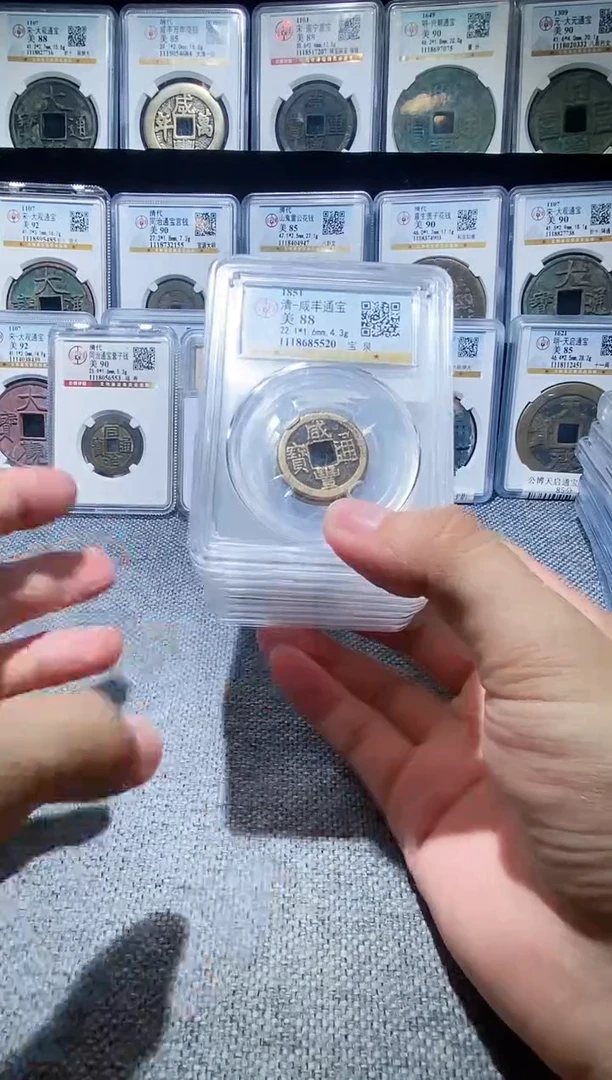铜A147公博咸丰通宝88分中央局一枚