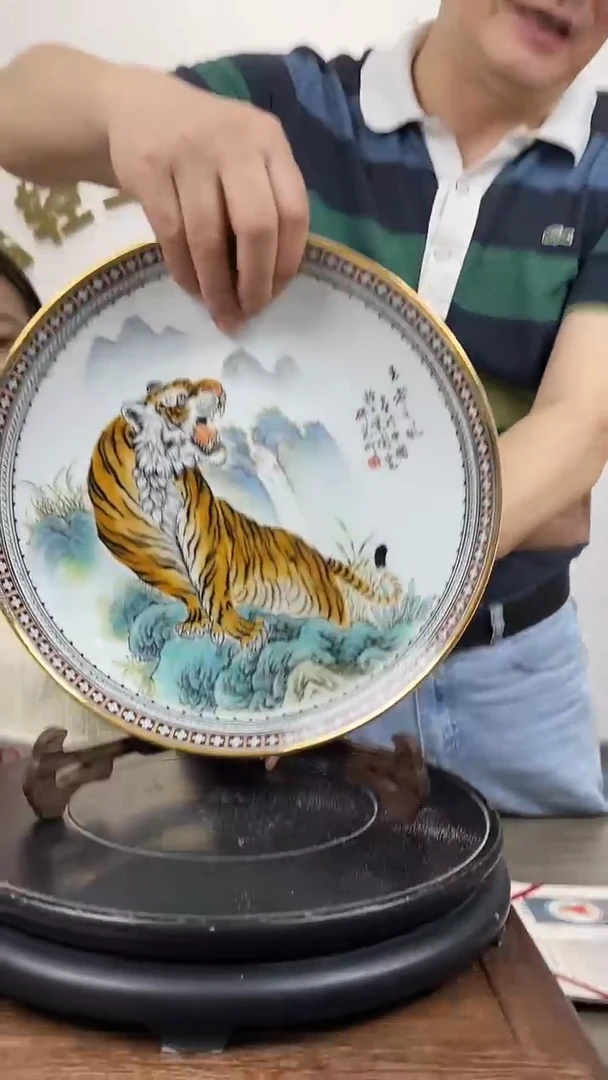 盘景德镇陶瓷手工手绘赏盘