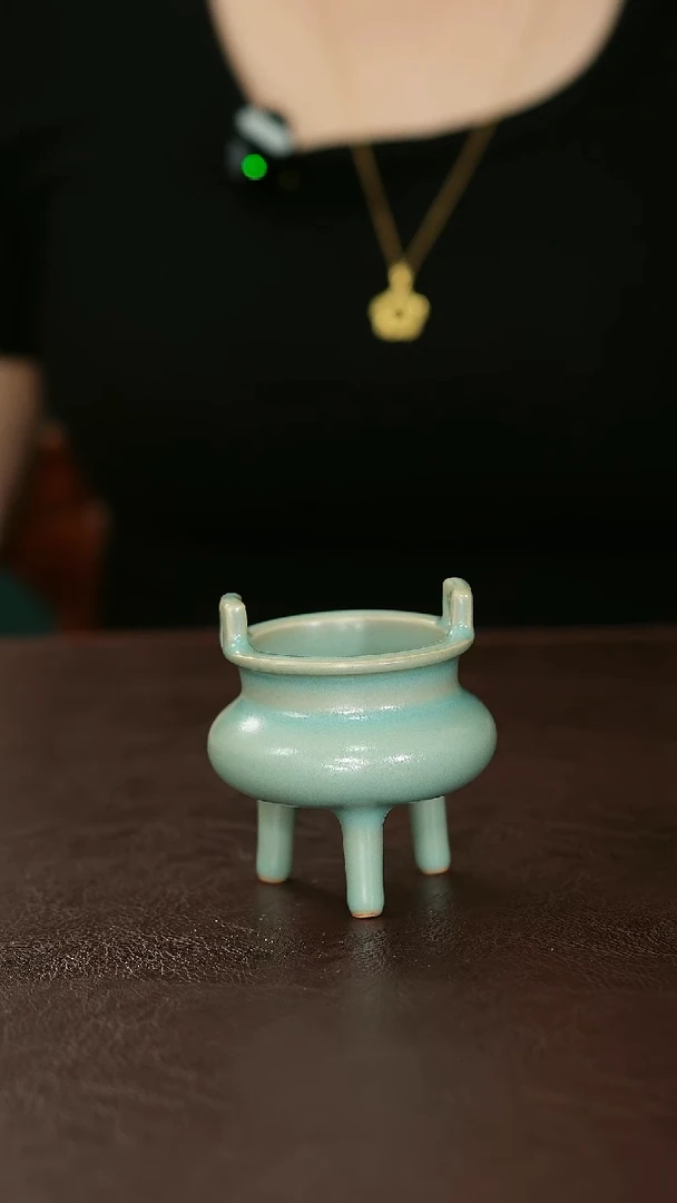 摆件原矿汝宋汝瓷103微瑕