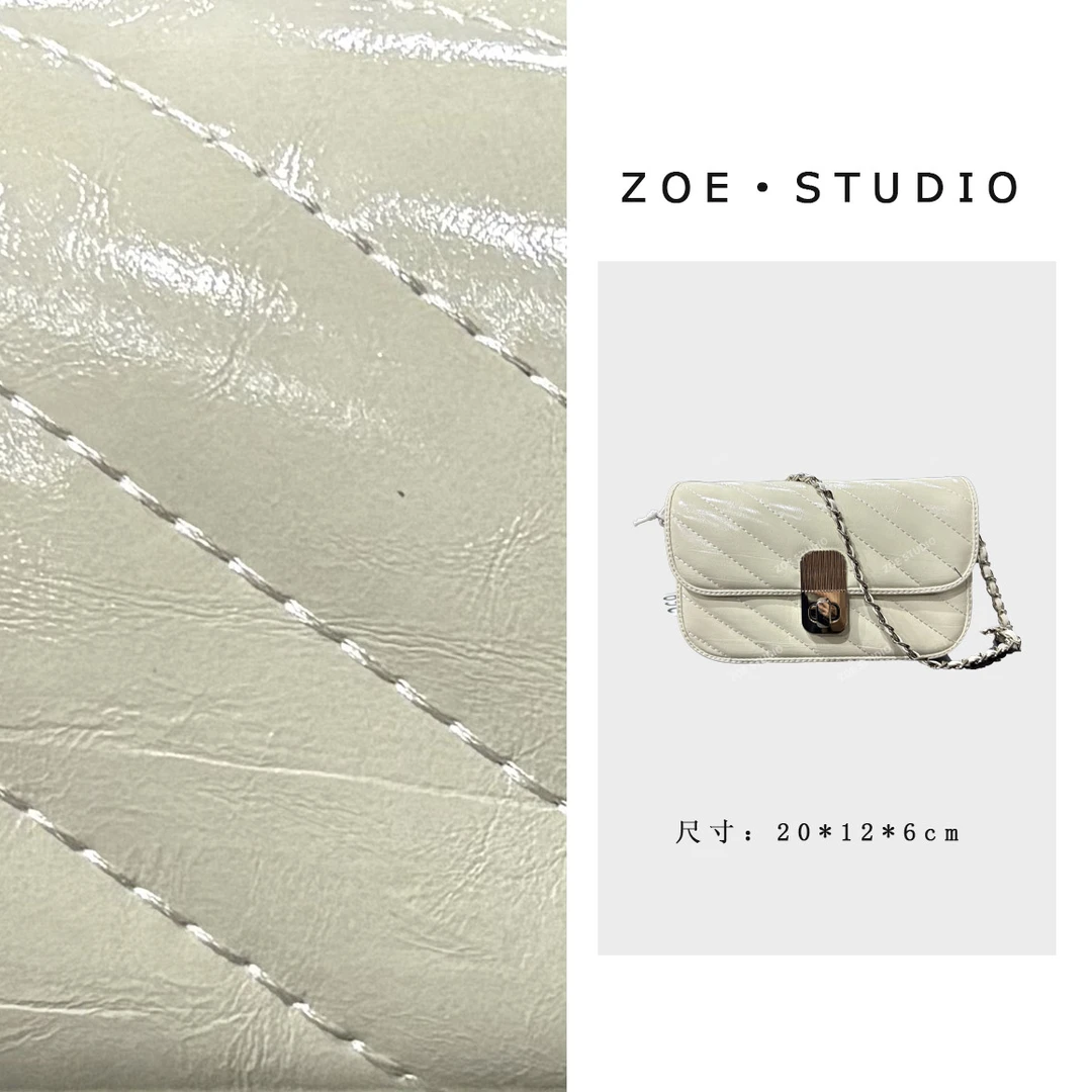 【佐伊甄选】SK-82817-优雅白轻奢女士经典小众斜挎斜跨包包