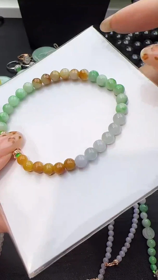 未镶嵌手串翡翠多宝手串