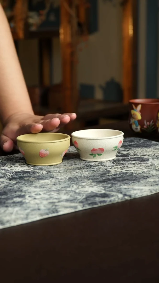 茶杯紫砂51号宜兴紫砂原矿作品