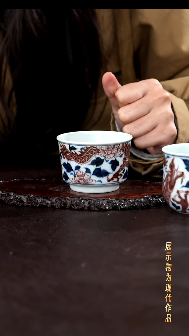 杯子瓷景德镇全手工手绘瓷器！