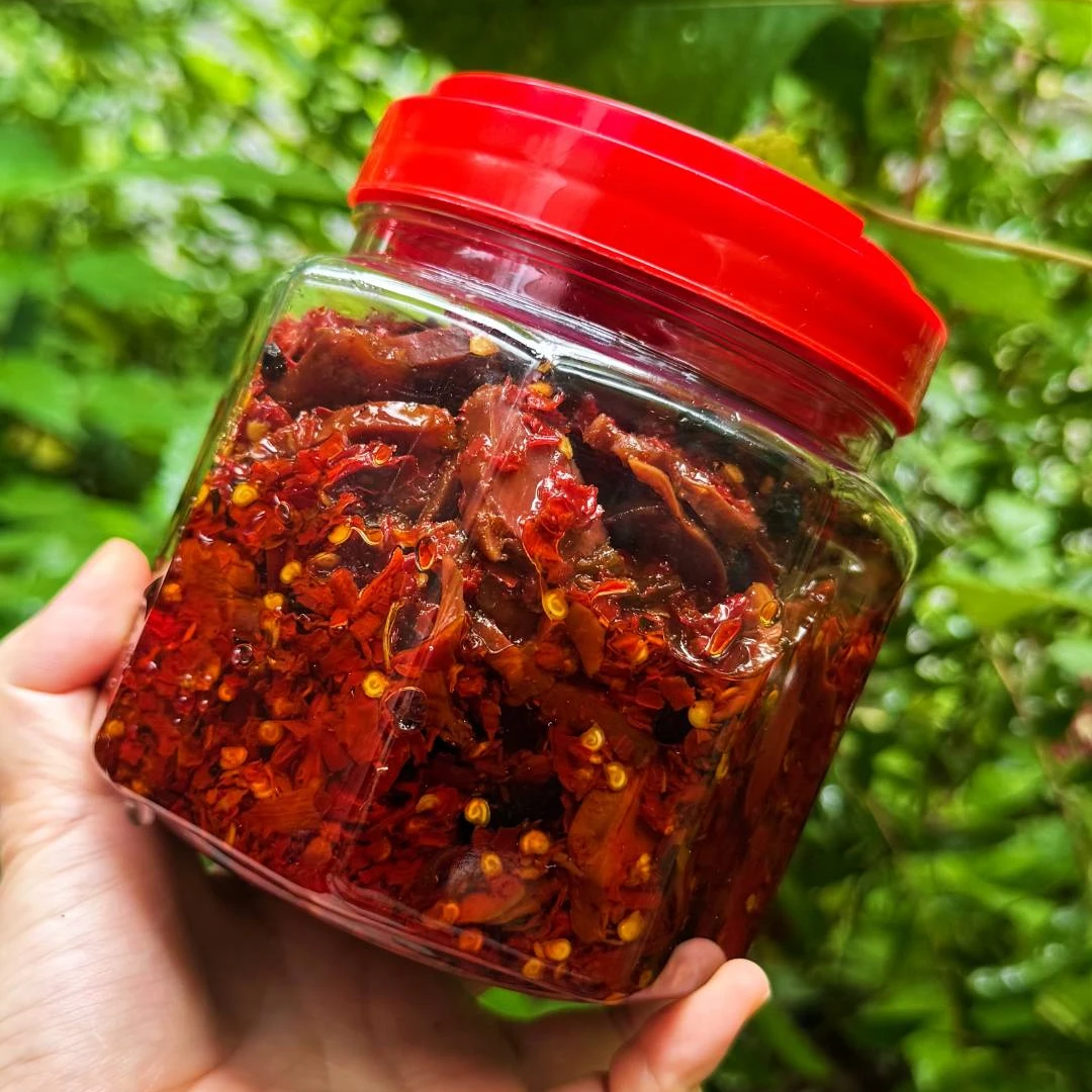 【山水田园】（熟的）腊肉扎鱼猪肝牛肉招财刀豆辣椒酱