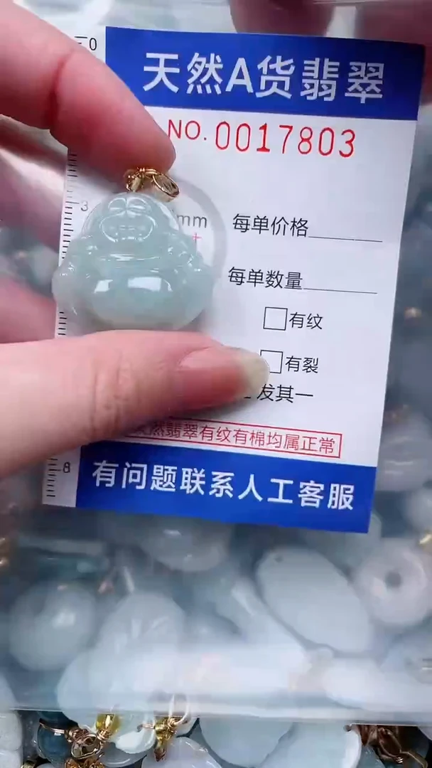 翡翠未镶嵌吊坠(不含链)1