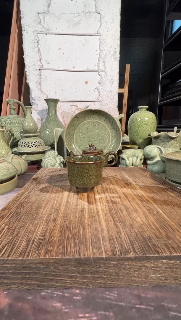 耀州窑茶叶末釉主人杯