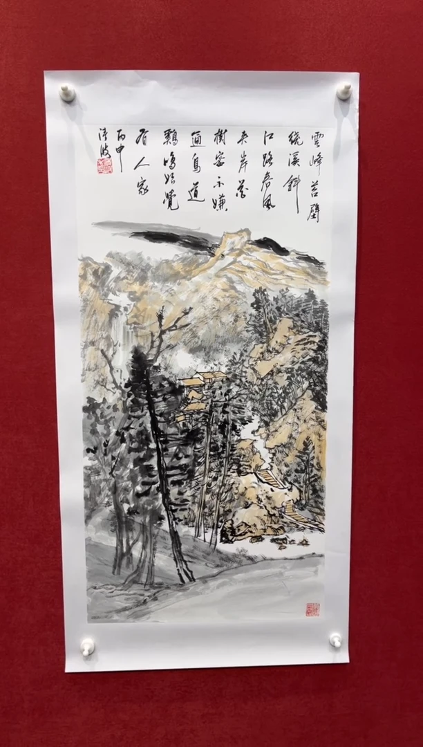 国画老师现场创作  20