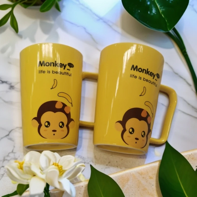 陶瓷卡通马克杯猴子Kitty粉纹豹叮当猫