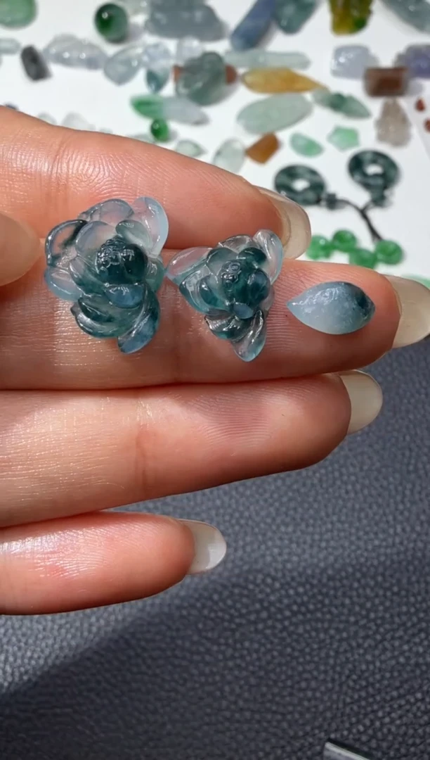 未镶嵌定制翡翠12*17*4.1*