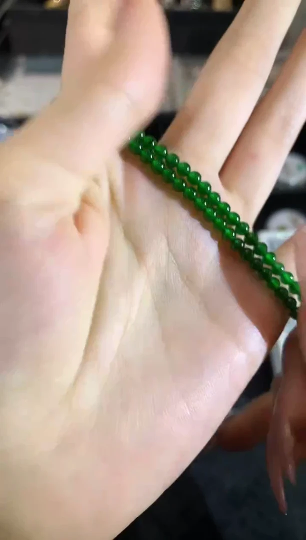 【闪购商品】翡翠项链18K金镶嵌a2时尚