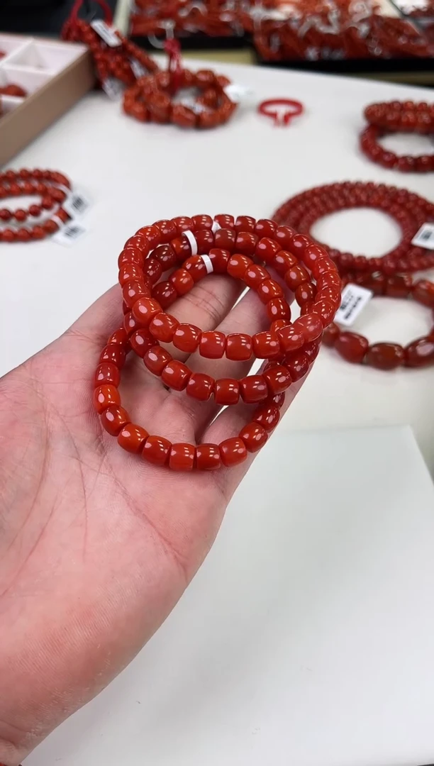 【闪购商品】南红玛瑙瓦西直切手串8+未镶嵌（多样式发其一）