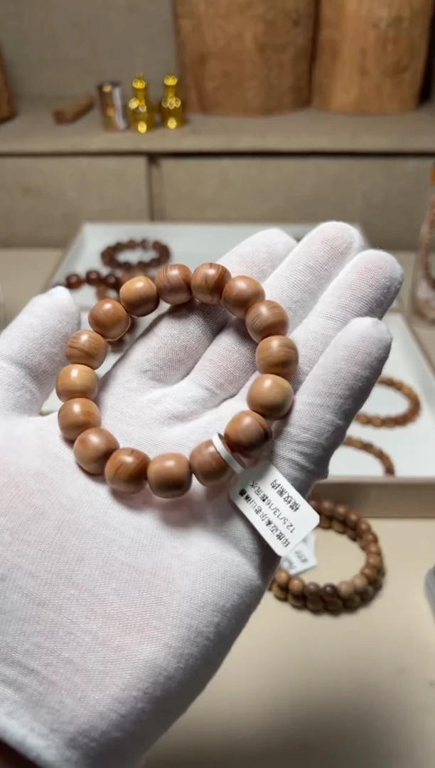 檀香木手串/手链老山檀香12.5/13横纹尾档福利