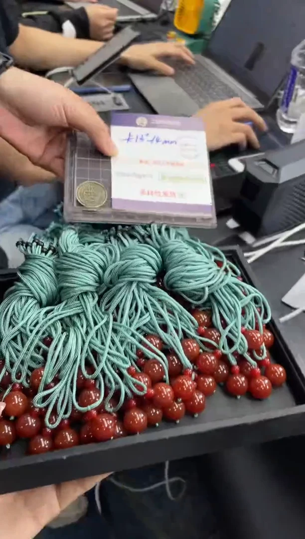 未镶嵌笔搁玛瑙/玉髓单珠FL00多样性发其一CP配绳