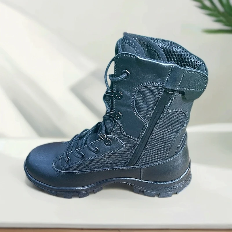 Jinho/金猴金猴黑色高帮作战靴防滑耐磨透气防刺穿户外登山鞋