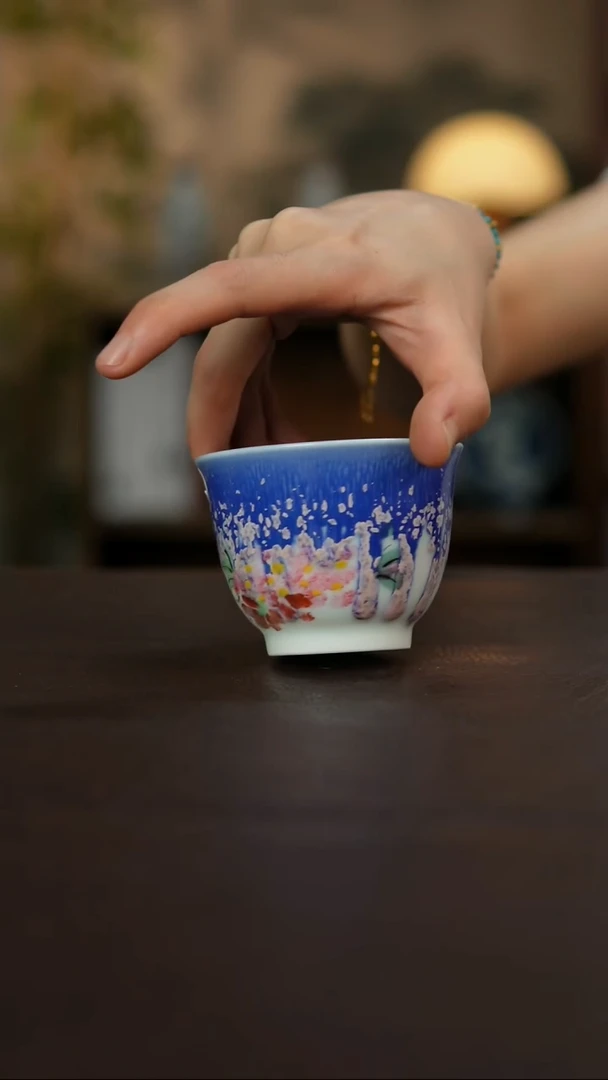 杯景德镇陶瓷杯碗柴烧多人
