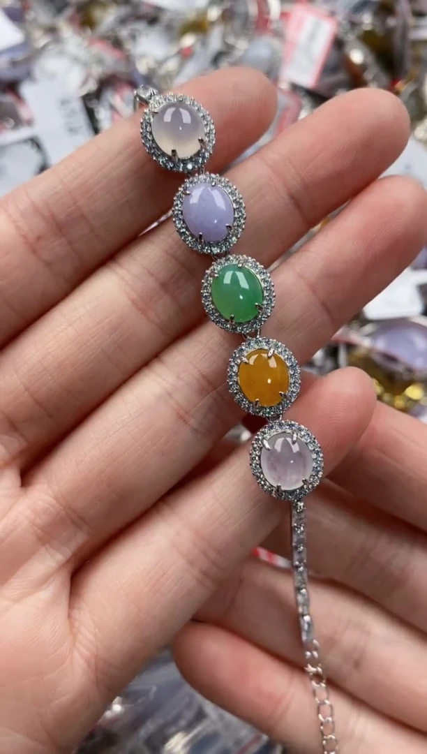 银S925镶嵌戒指翡翠222----5