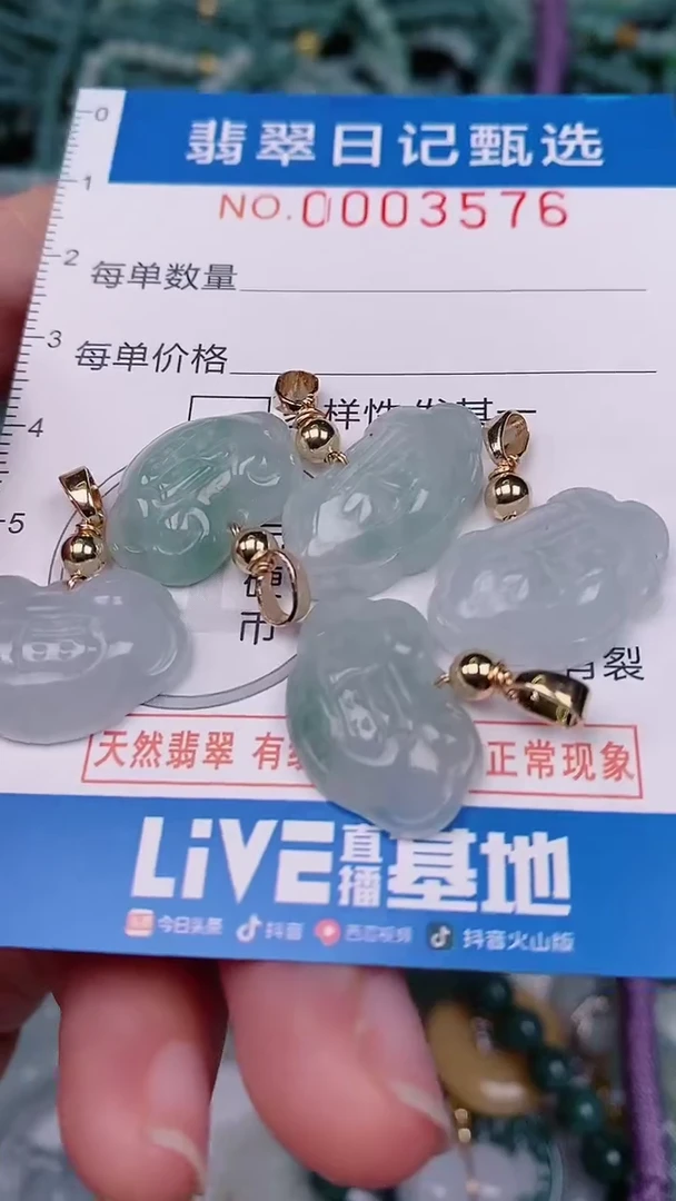 【闪购商品】翡翠颈饰未镶嵌00003576多样性发其一