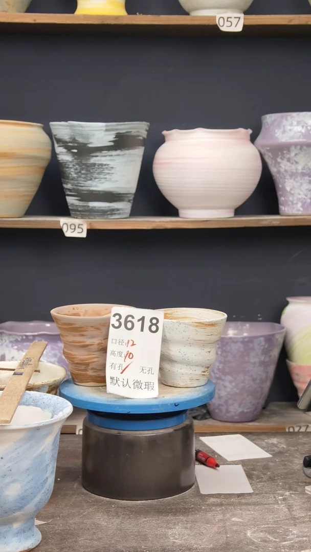 景德镇花盆默认微瑕3618