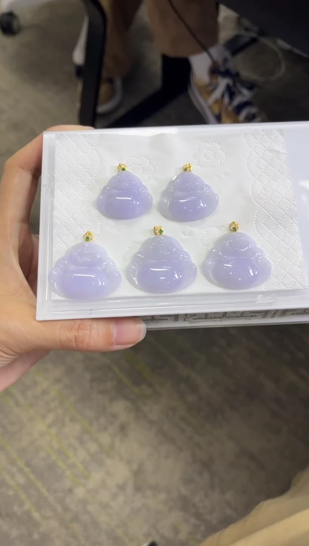 翡翠未镶嵌颈饰A327多样性发一件/配绳子