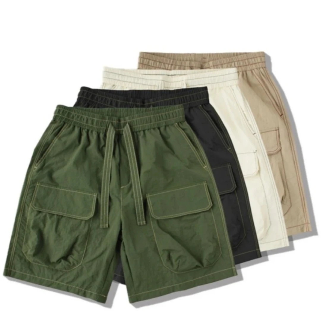 遥发服装【明线口袋设计户外短裤】夏季情侣百搭时尚五分休闲裤D081