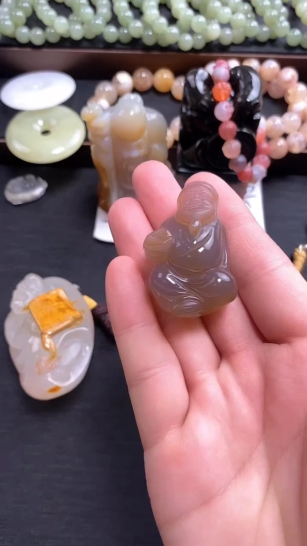【闪购商品】玛瑙/玉髓财神未镶嵌1